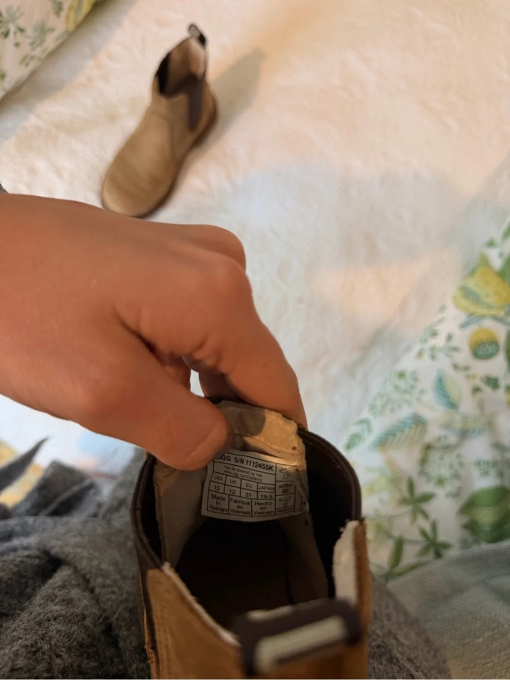 UGG Kids Chestnut Suede Ankle Boots